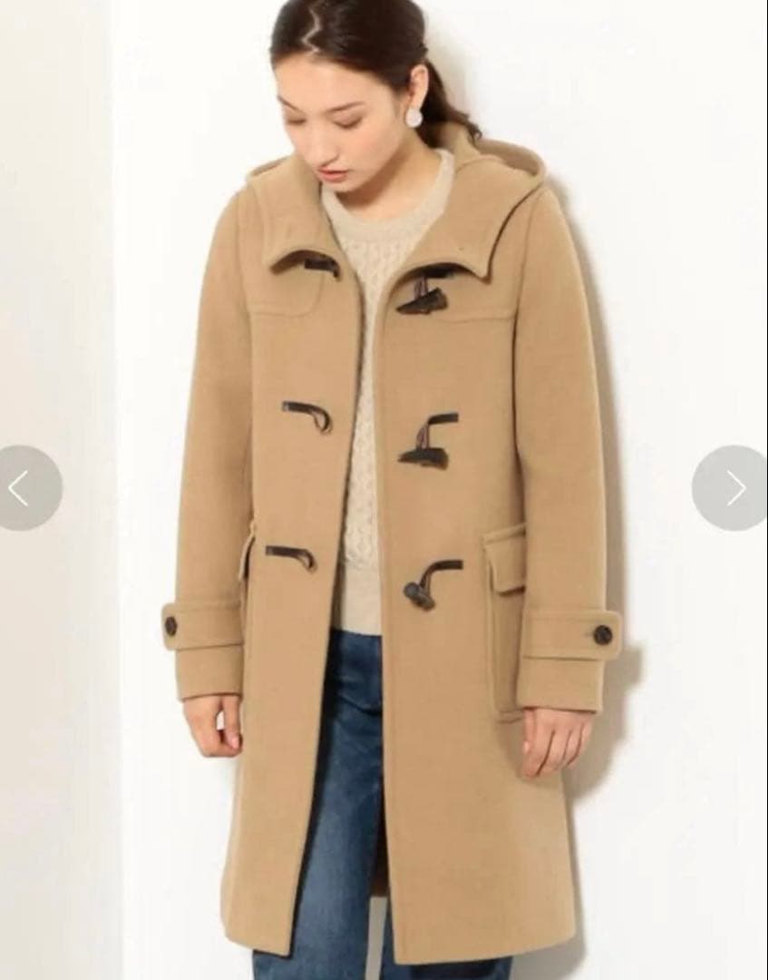 希少44サイズGreen Label RelaxingダッフルコートキャメルXL