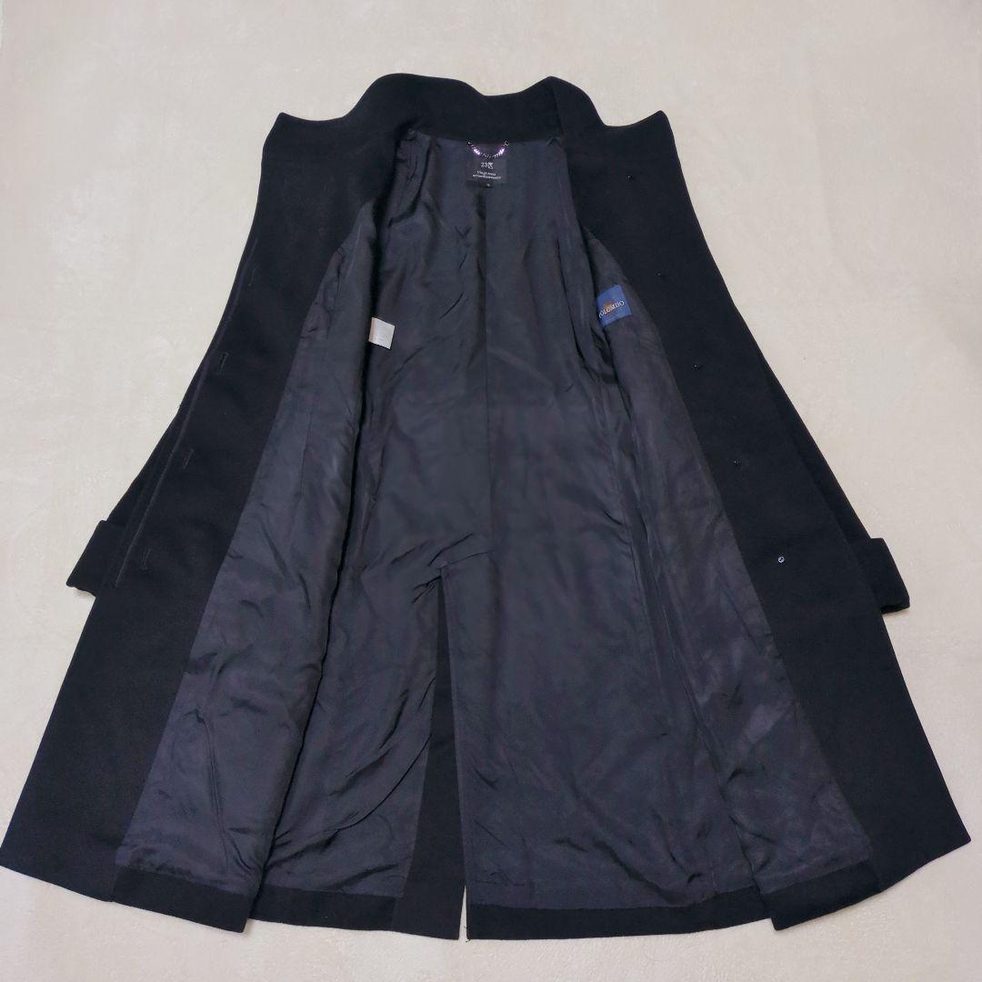 23区✨COLOMBO ウール カシミヤ ビーバー スタンドカラー コート 黒