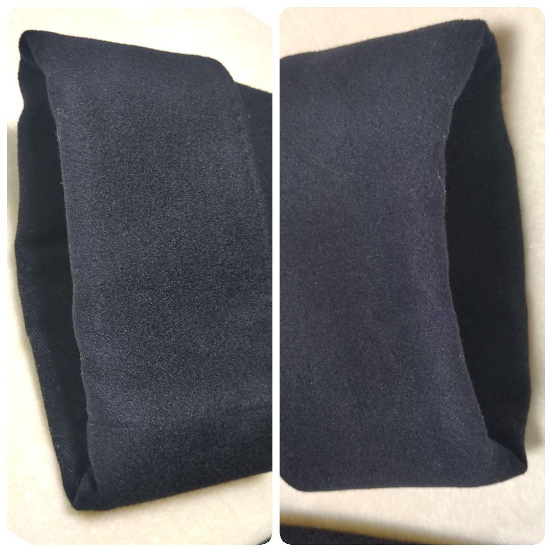 23区✨COLOMBO ウール カシミヤ ビーバー スタンドカラー コート 黒