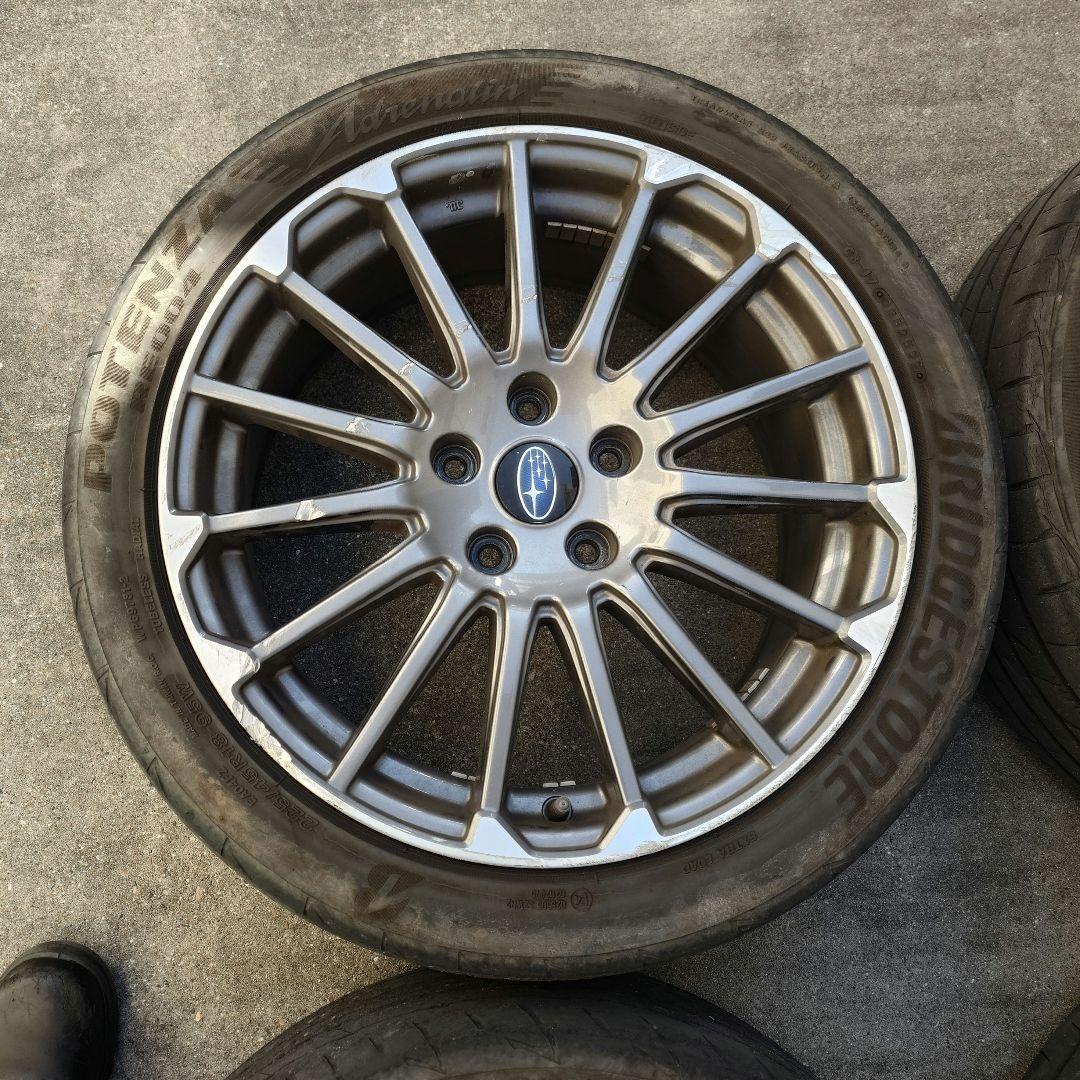 橋本一春1/4 エンケイ スバル純正sti 18インチ