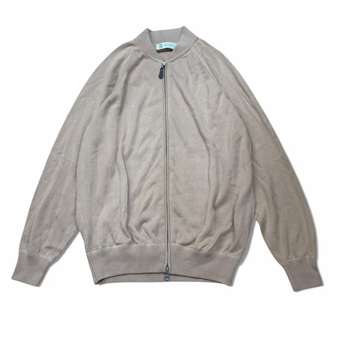 極美品 BRUNELLO CUCINELLI コットンニットジャケット Lサイズ