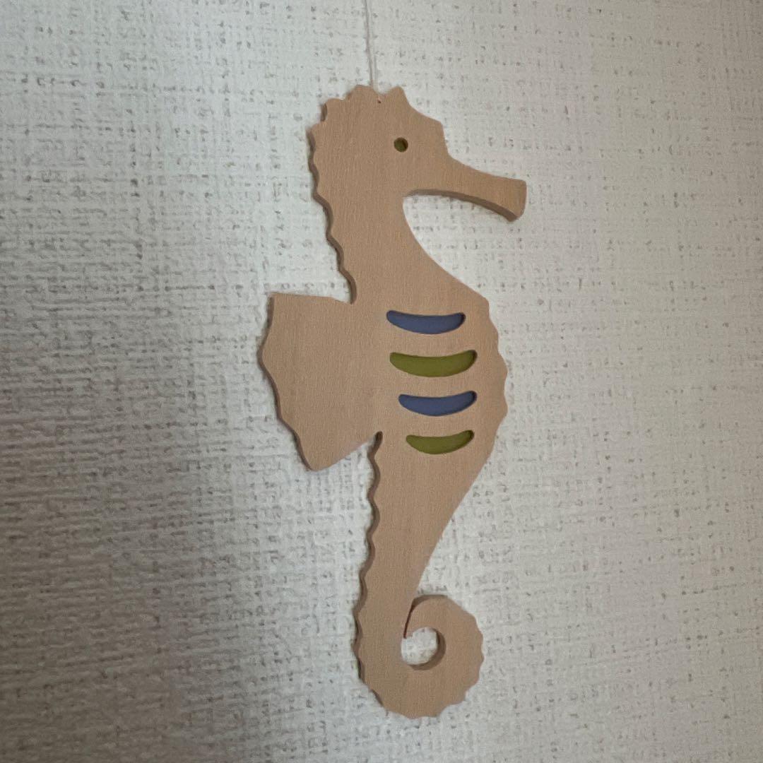 木製魚型モビール　おもちゃ美術館