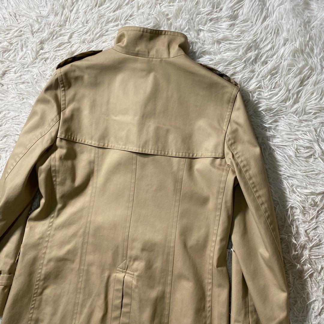 美品】バーバリーロンドン　トレンチコート　ノバチェック　40サイズ　シングル　L