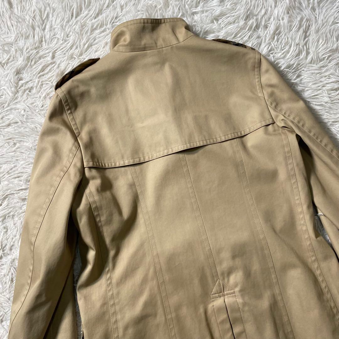 美品】バーバリーロンドン　トレンチコート　ノバチェック　40サイズ　シングル　L