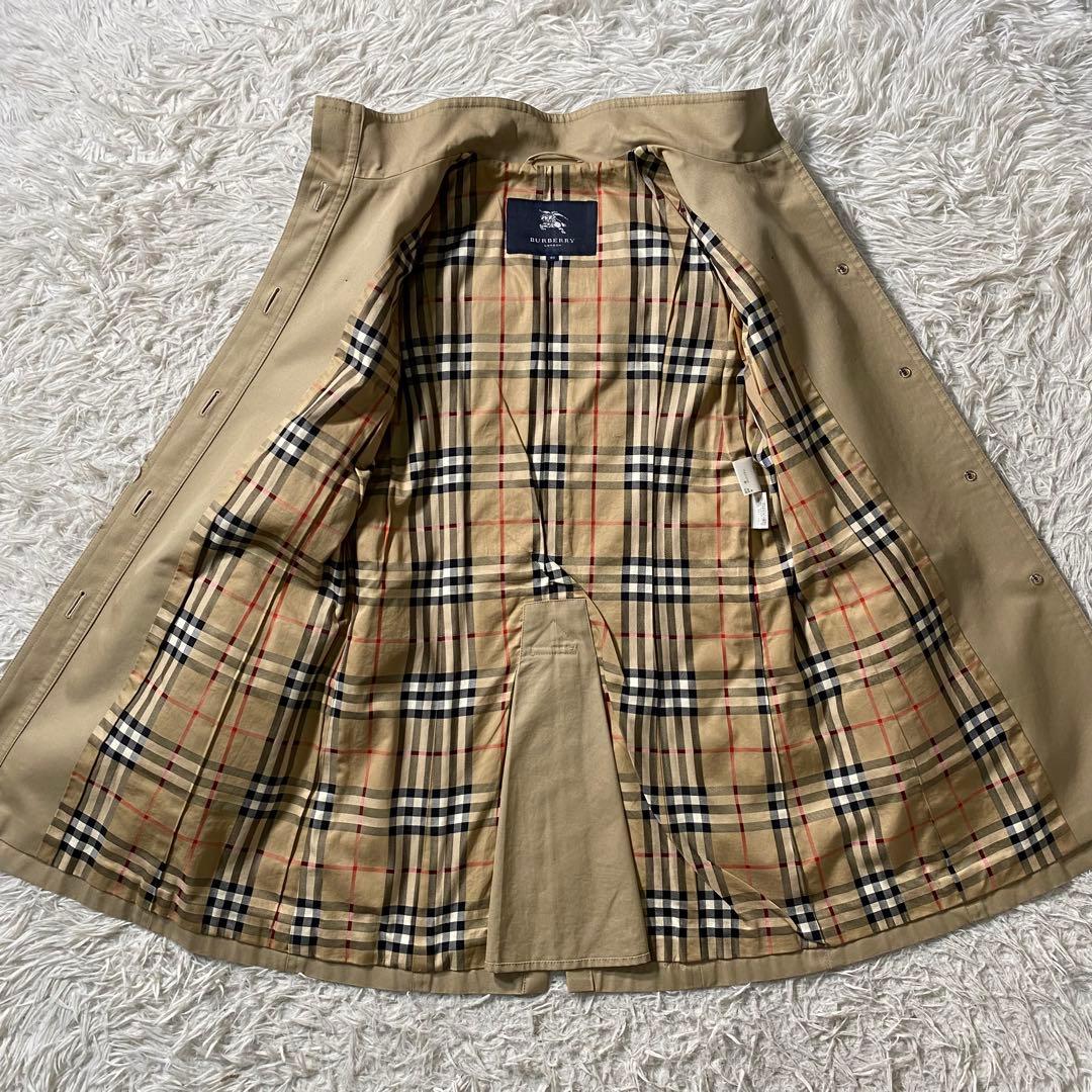 美品】バーバリーロンドン　トレンチコート　ノバチェック　40サイズ　シングル　L