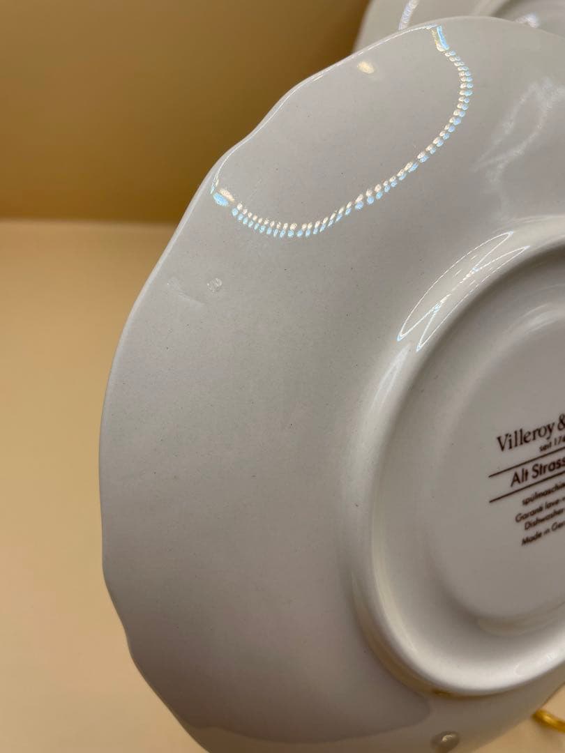 ビレロイ&ボッホ Alt Strassburg スープ皿＆ソーサー4点セット