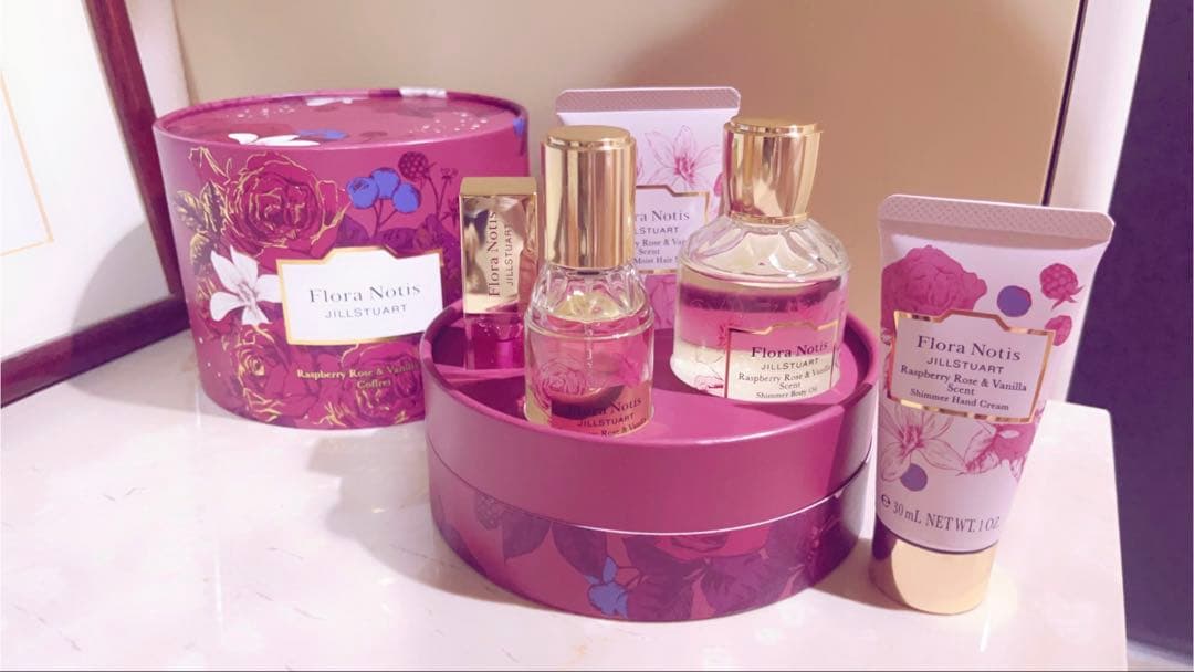 フローラノーティス ジルスチュアート*ラズベリーローズ&バニラ コフレ 5点