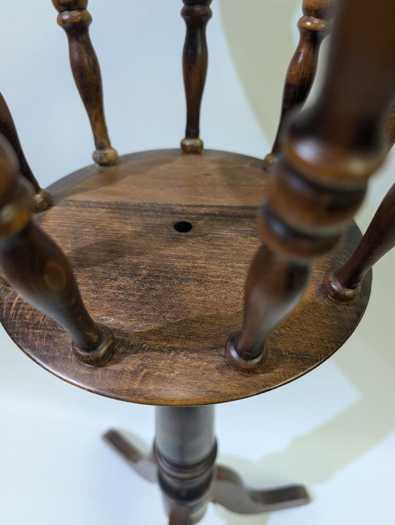 イタリア Demain ドマン プランター 木製 銘木 フラワースタンド 花台