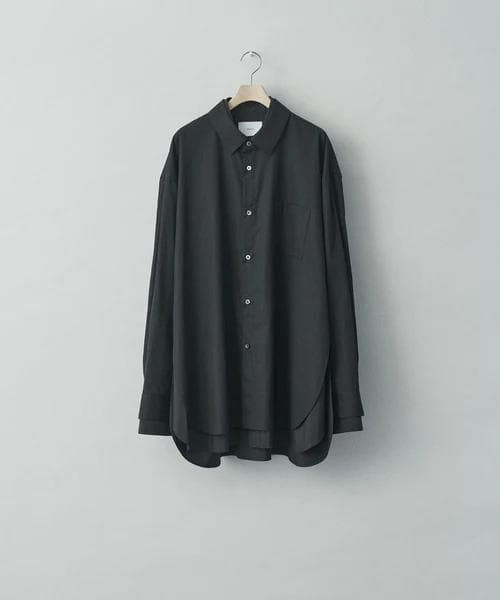 21AW/OVERSIZED LAYERED GAUZE SHIRT/長袖シャツ
