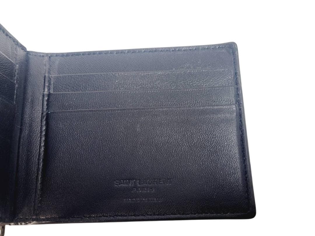 SAINT LAURENT サンローラン ビルクリップウォレット クロコ型押し