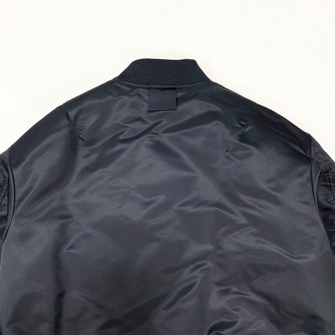 極美品✨ユニクロ+J ハイブリッドダウン オーバーサイズ MA-1 ブラック L