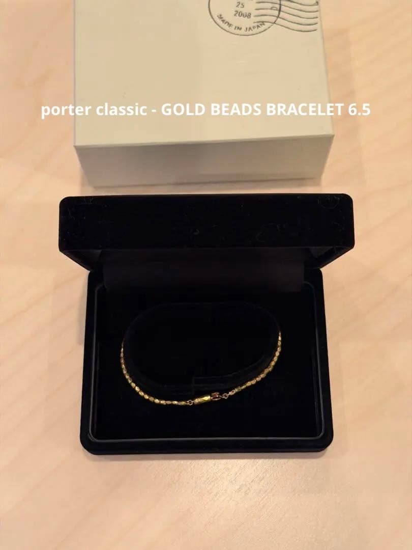 アクセサリー porter classic - GOLD BEADS BRACELET 6.5