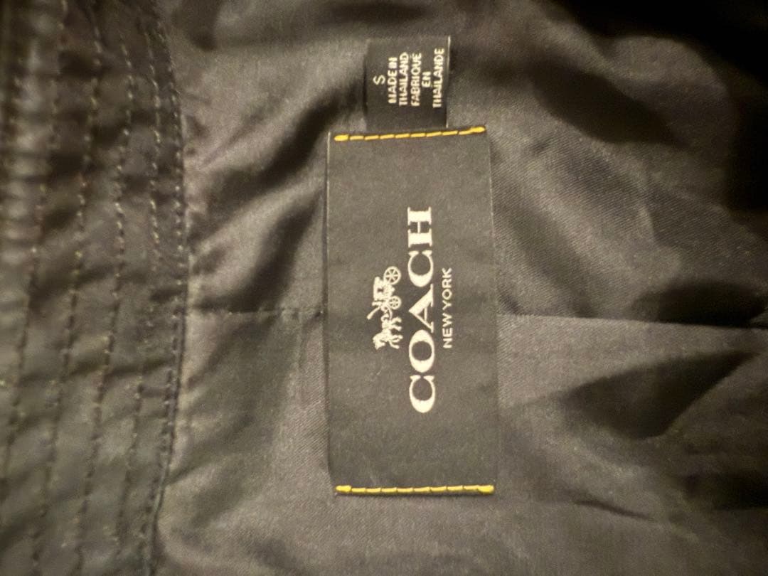 COACH ブラック トレンチコート S