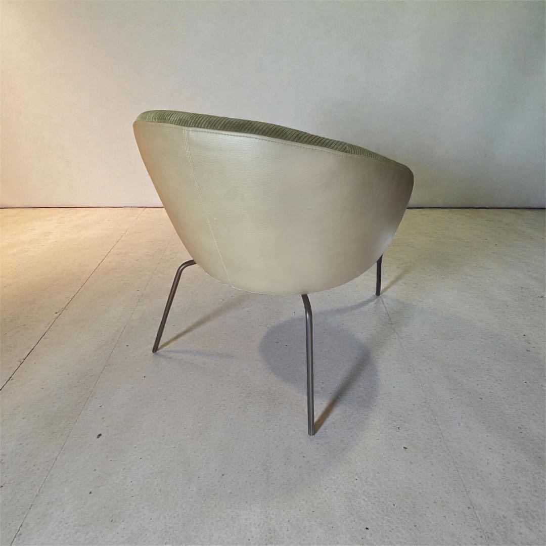 グリーン系 円形シート 椅子　1人用ソファ