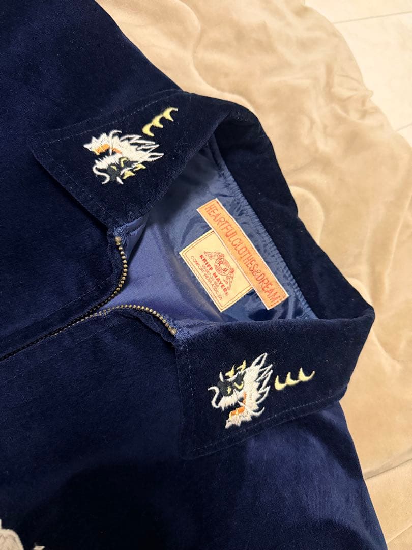 未使用近 KNIFF MAYER 虎龍 地図日本限定 スカジャン vintage