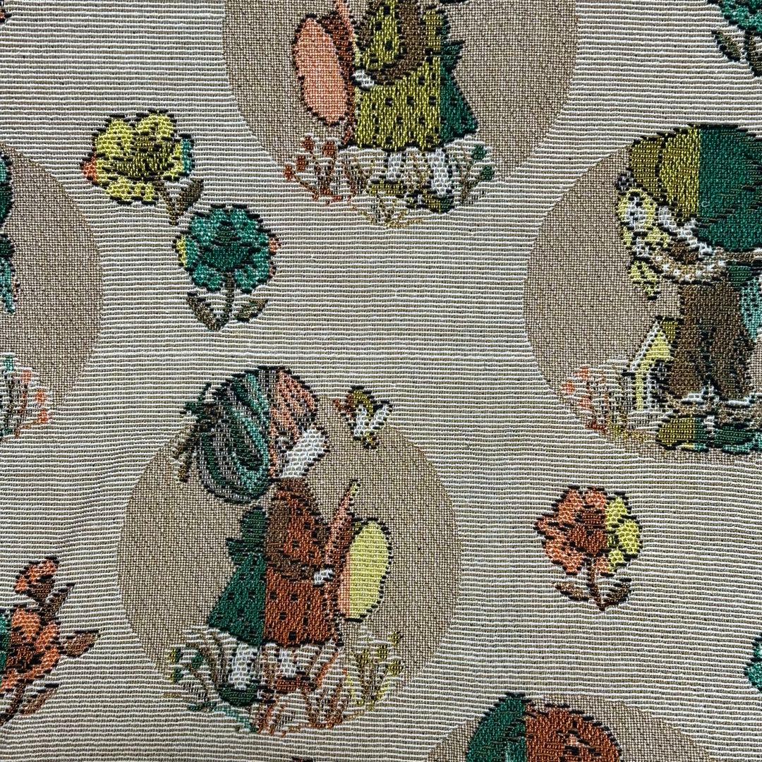 昭和レトロ 当時物 女の子柄 カーテン生地 ゴブラン織 5m まとめ売り 切売可