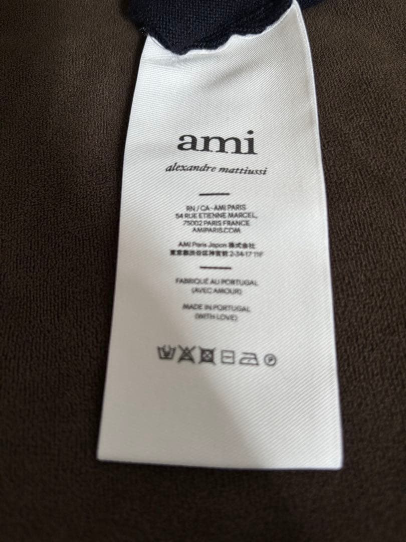 ami タートルネックニット ユニセックス　ブラック S