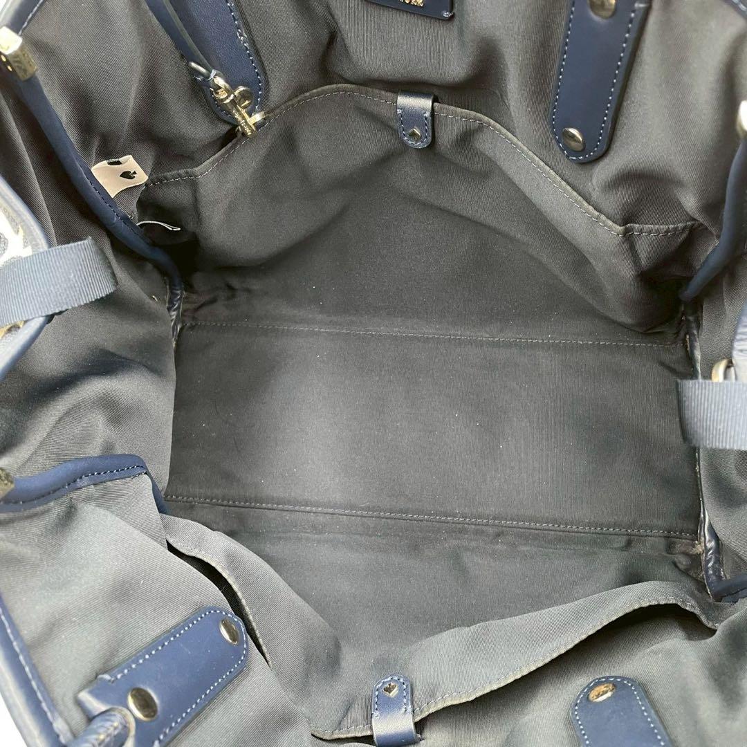 美品　ケイトスペード　2wayトートバッグ　スペードフラワー　ジャガード