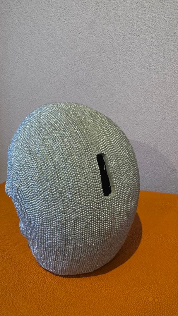 シルバー スカル 貯金箱