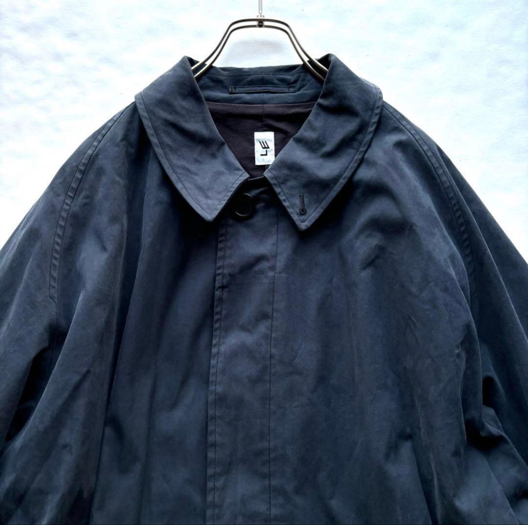 【名作】LE エルイー レショップ ギャバ バルカラーコート 3 一枚袖