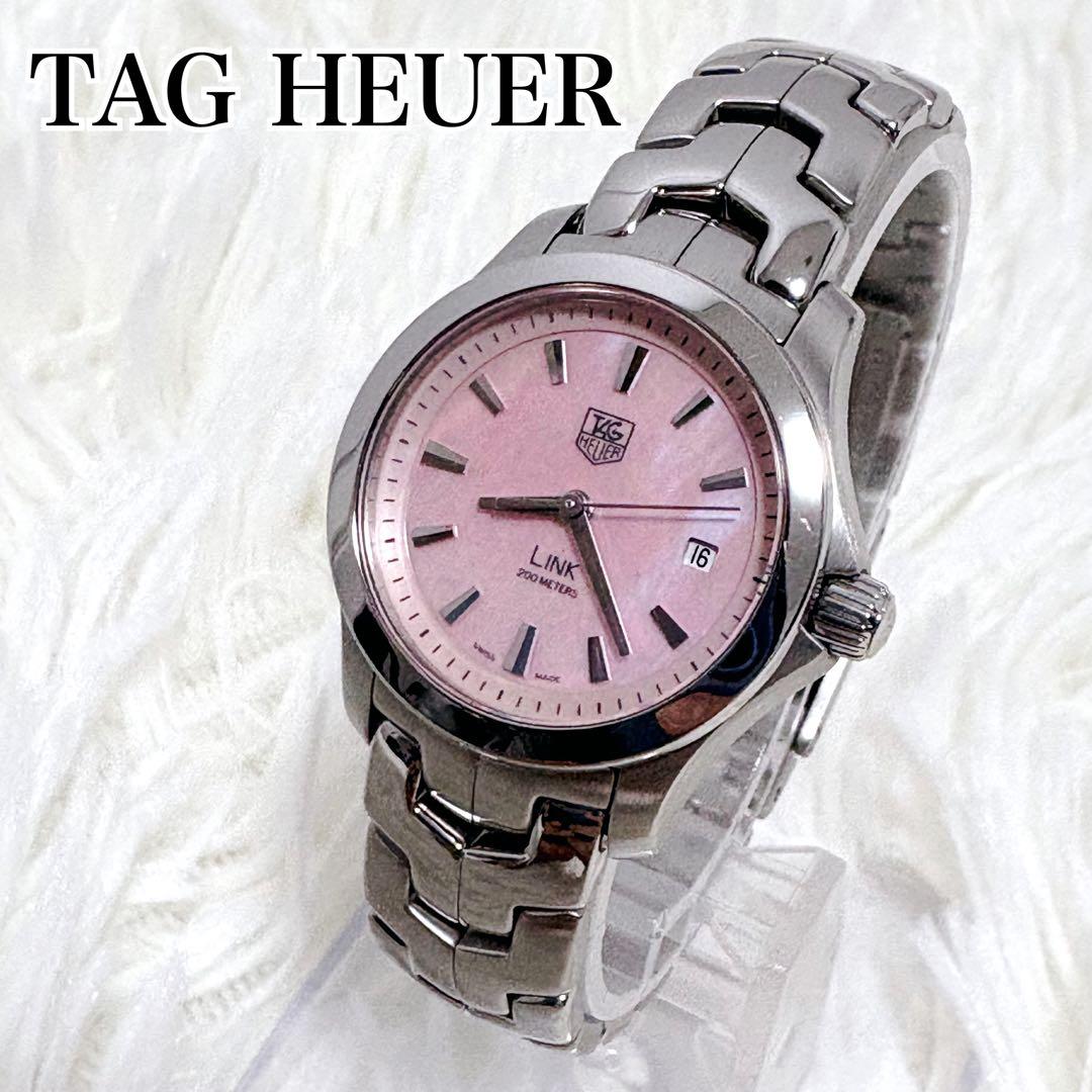 ✨希少✨TAG HEUER タグホイヤー リンク デイト ピンクシェル文字盤