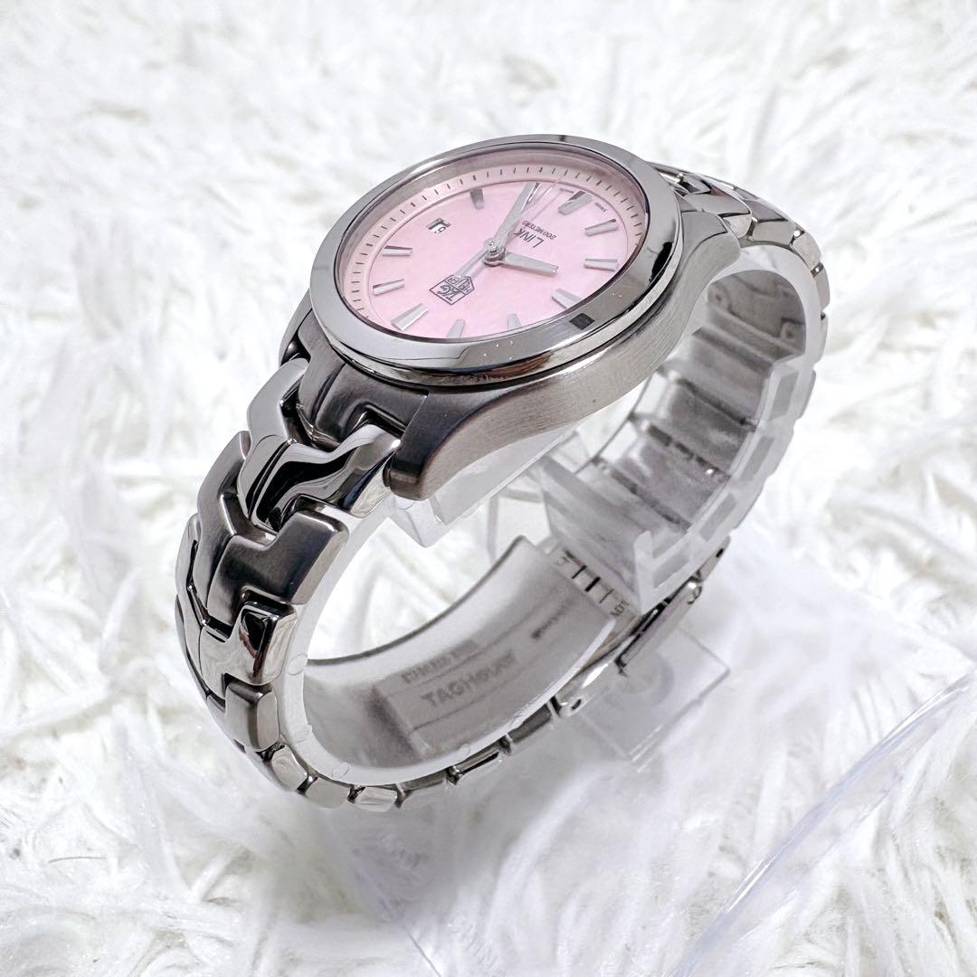✨希少✨TAG HEUER タグホイヤー リンク デイト ピンクシェル文字盤