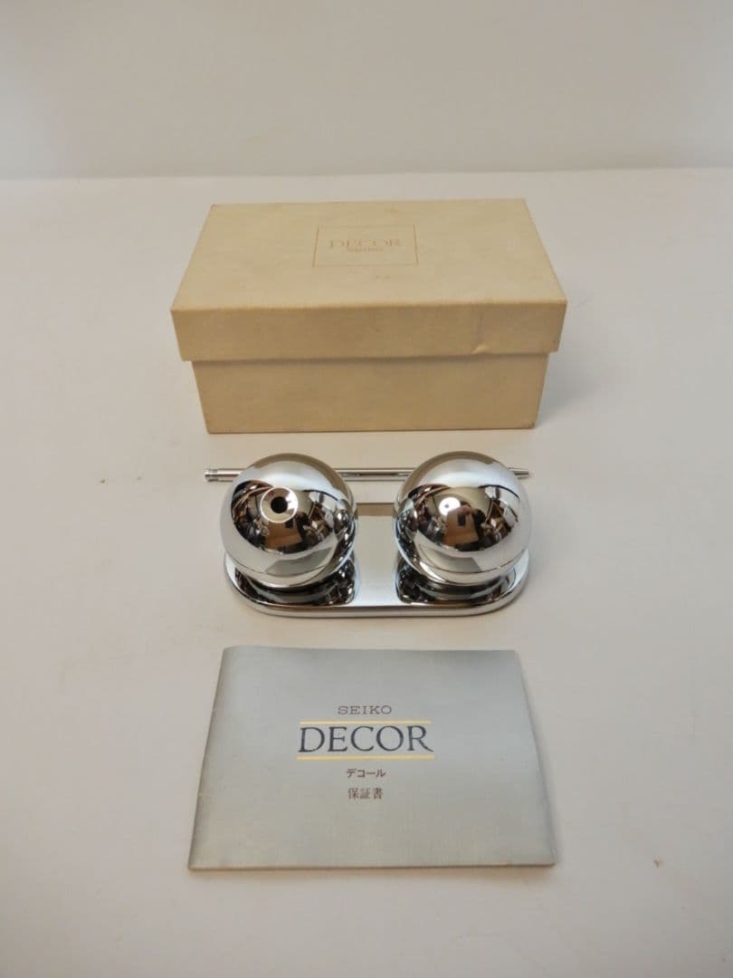 【美品 完動品】SEIKO DECOR トーキングクロック ペンスタンド置き時計