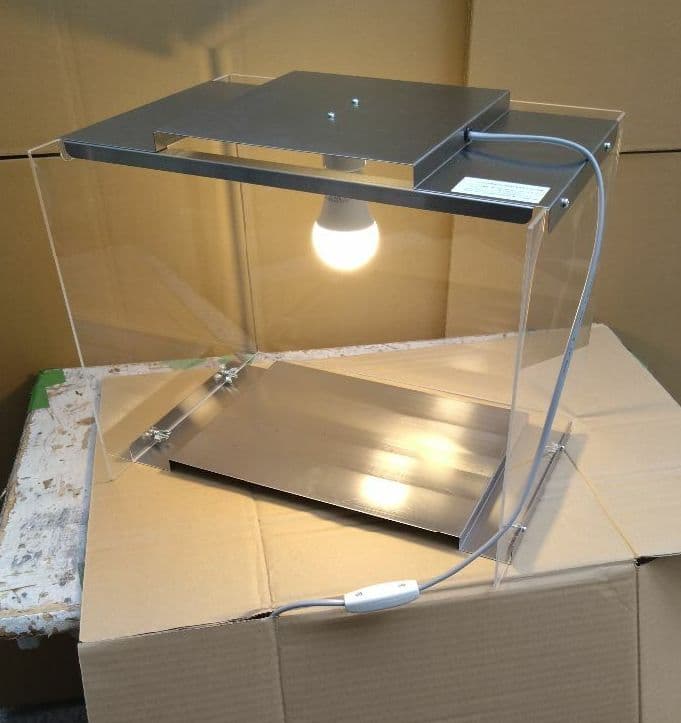 ランプ付き アクリル製 食品ショーケース 焼鳥 ホットドック 学園文化祭り