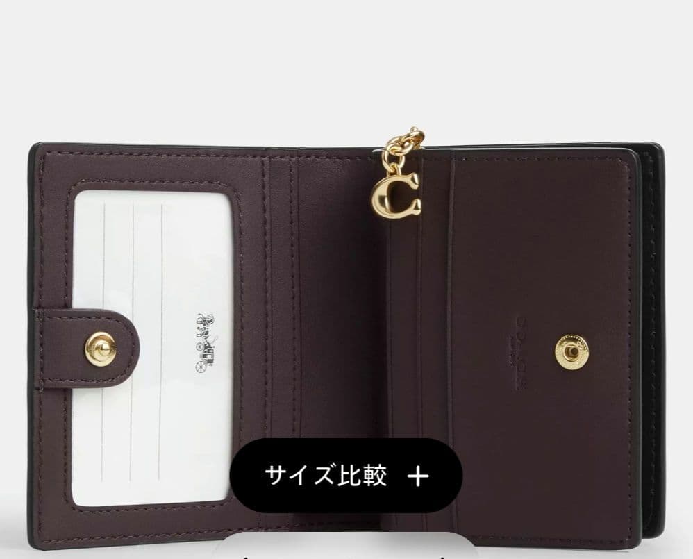 COACH スナップ ウォレット・シグネチャーキャンバス