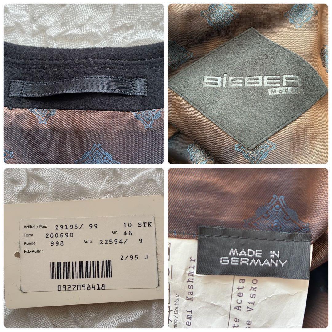 BIEBEE ロングステンカラーコート 46 カシミヤ100% ドイツ製