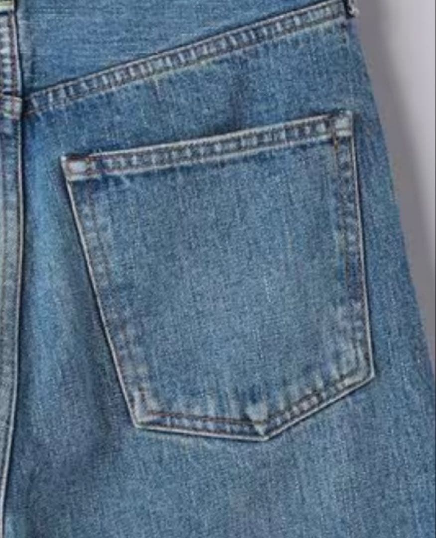 HYKE(ハイク)DENIM WIDE LEG JEANS LT.BLUE