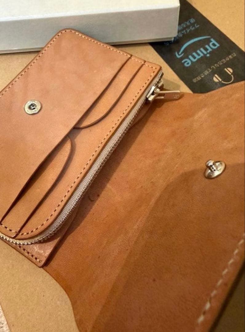 新品 forme Short Wallet Natural Horse Butt