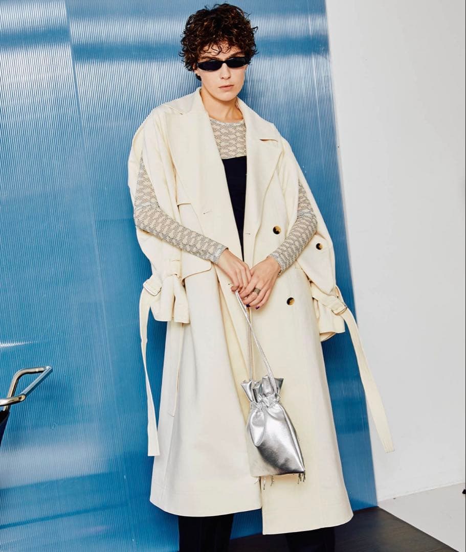 MAISON SPECIAL ボリュームスリーブトレンチコート