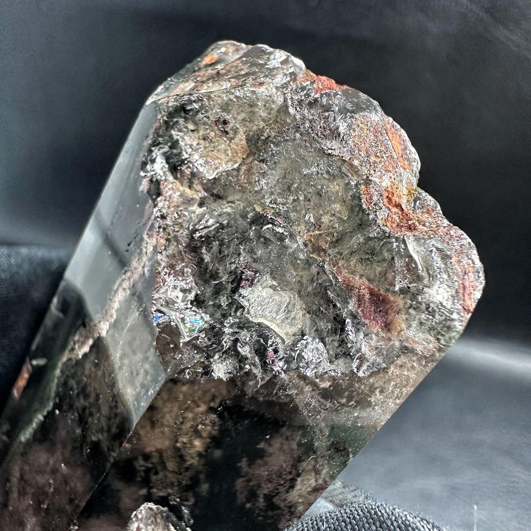 ガーデンクォーツインクォーツ六角柱レインボー☆庭園水晶ポイント☆天然石A1240