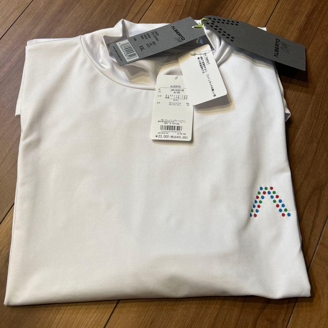 アルベルトゴルフ長袖モックシャツXXL