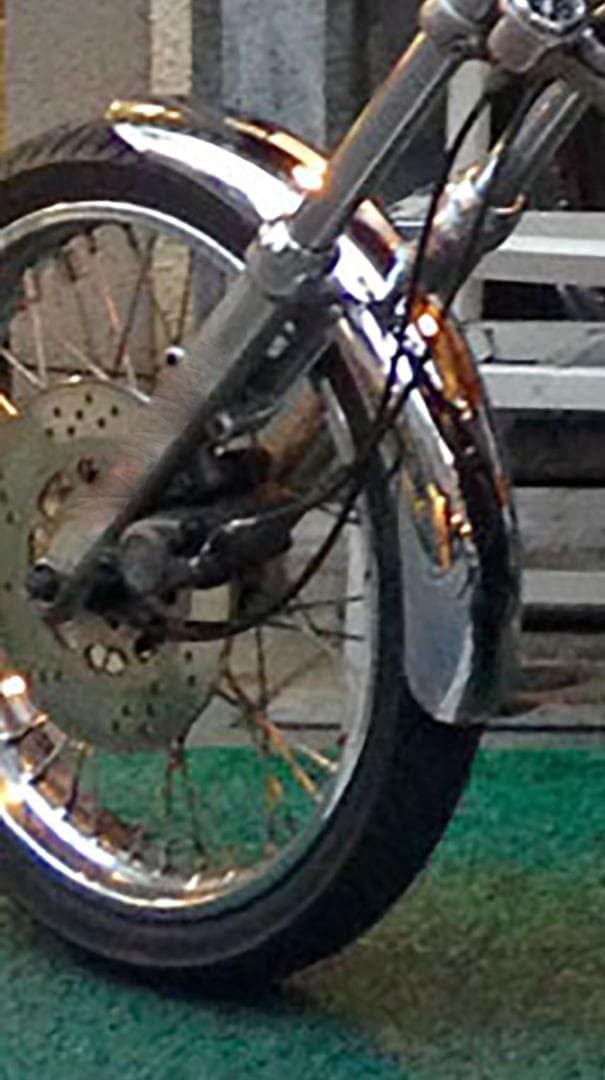 【送料無料】ハーレー チョッパー フロントフェンダー クロームメッキ