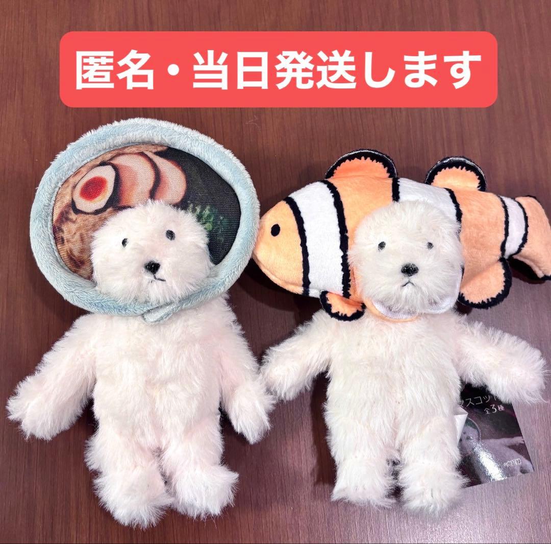 【当日発送】犬記録 ぬいぐるみ ラーメン クマノミ2種モーリーファンタジー限定