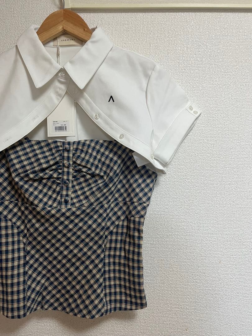 新品　未使用　andmary アンドマリー Myra shirt set