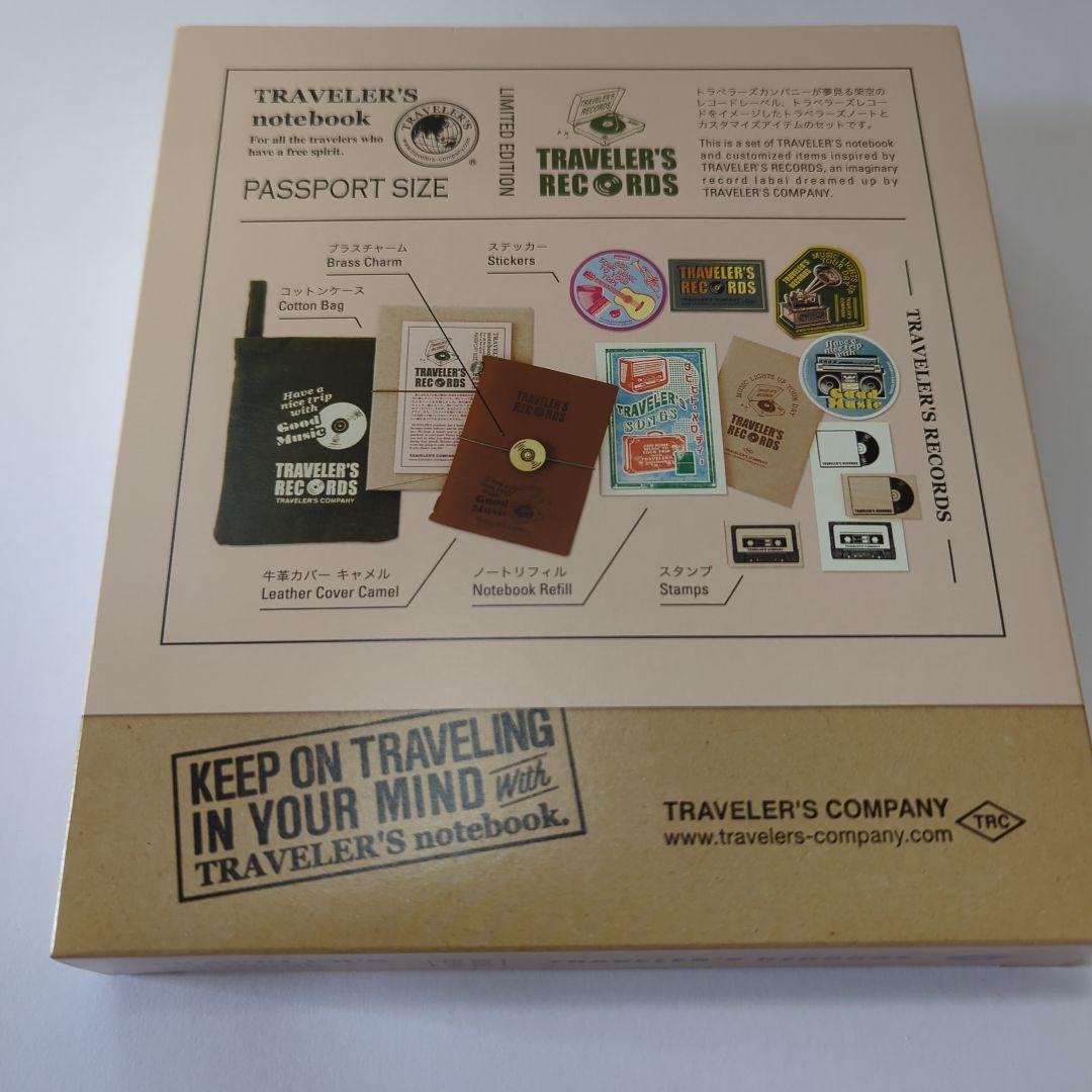限定トラベラーズノート　パスポートサイズ　レコード柄
