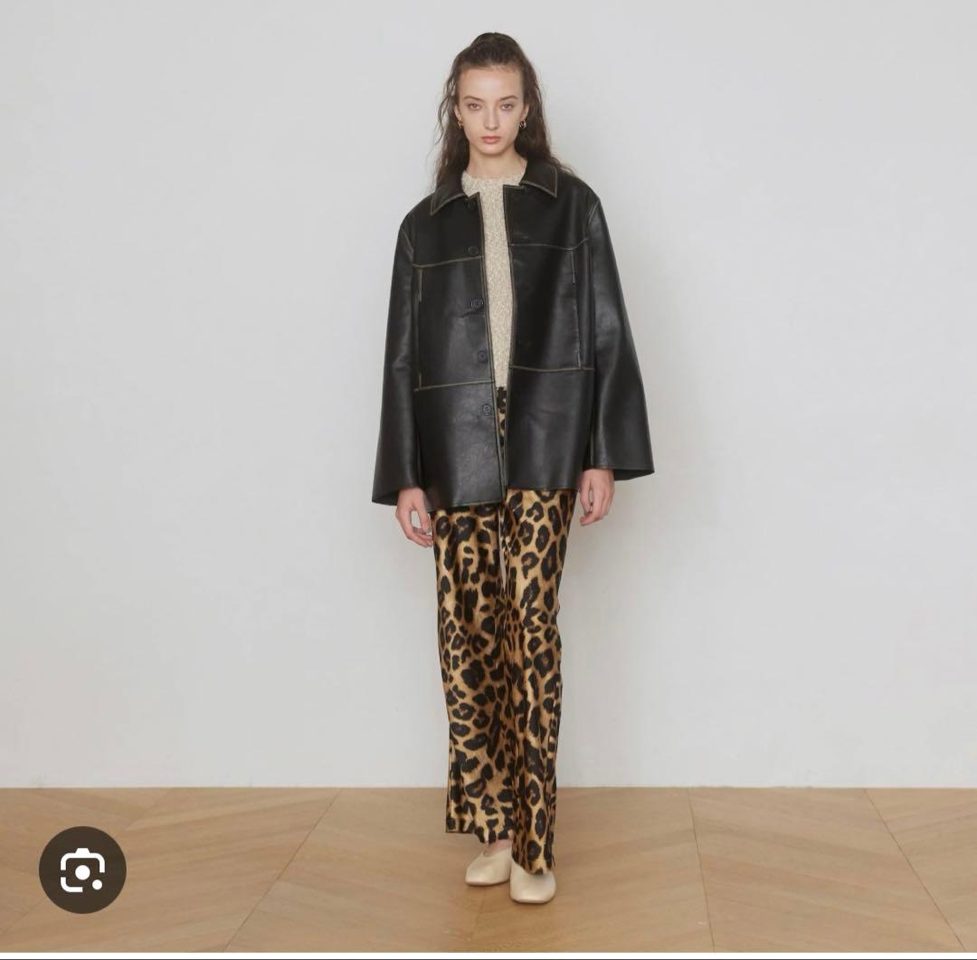 VintageECOレザーシャツジャケット