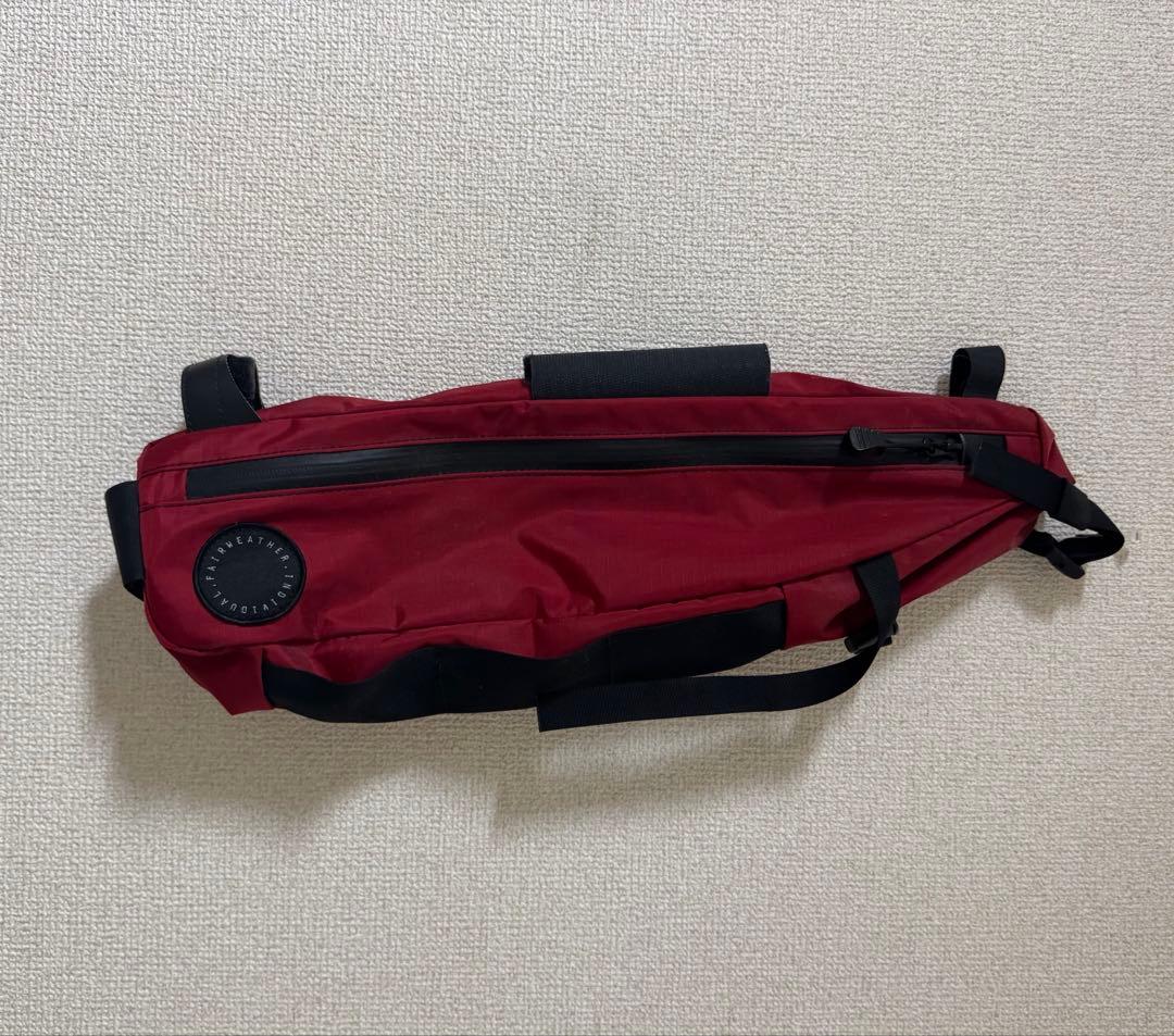 FAIRWEATHER フレームバッグ レッド ブルーラグ Surly