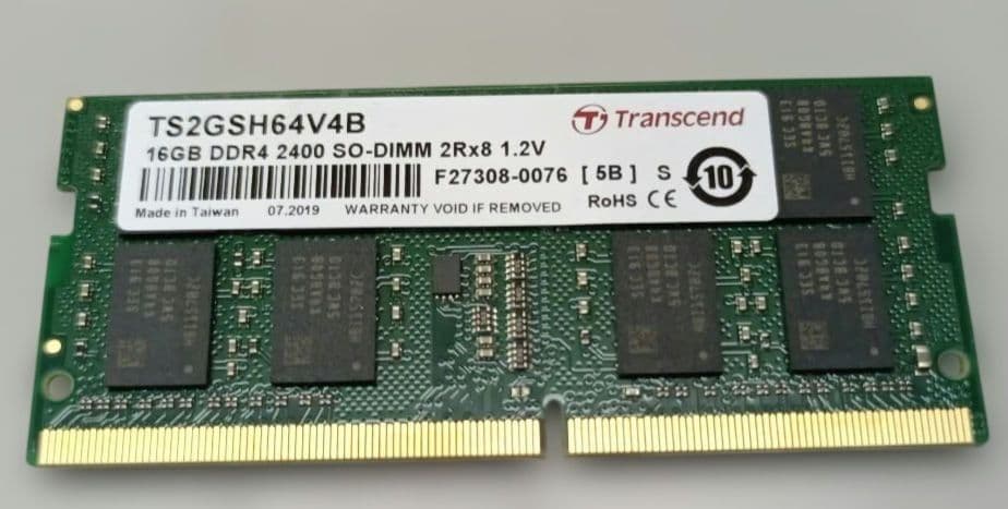 メモリー Transcend 16GB DDR4 SO-DIMM 2400MHz