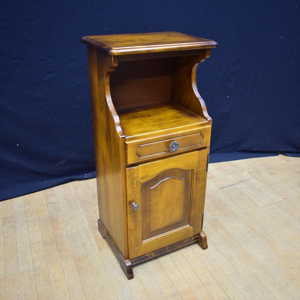 カリモク　コロニアル　電話台　FAX台　飾り棚　花台　棚　ラック　キャビネット