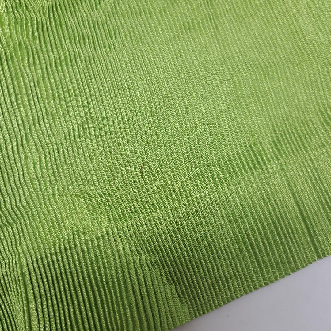 20251104　イッセイミヤケ　エプロン　バイカラー　グリーン　※値下げ不可.