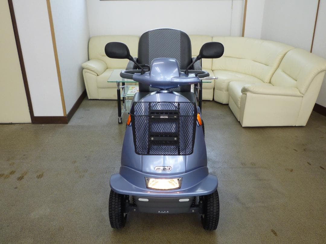 ほぼ全国送込 極上美車マイピアBT40 後ろカゴ杖入付 電動四輪シニアカー愛媛県