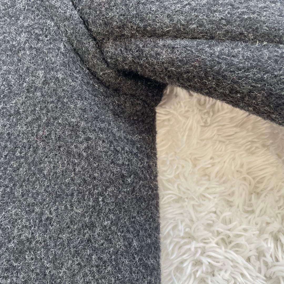 グローバーオール✨ダッフルコート　ロング　ダークグレー　ブラック　フード　M