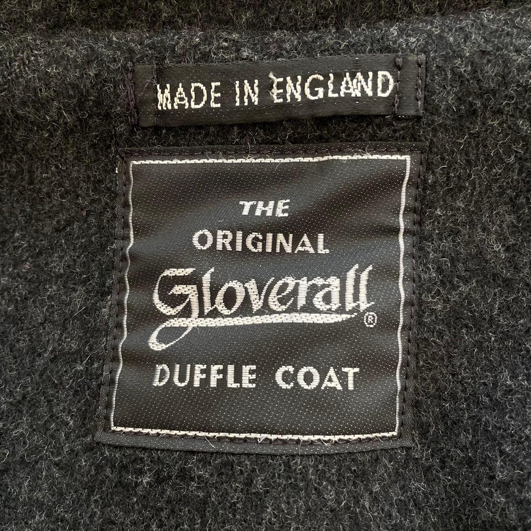 グローバーオール✨ダッフルコート　ロング　ダークグレー　ブラック　フード　M