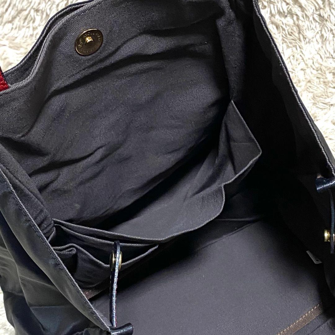 未使用品♡ラシット KAIKA トートバッグ♡モノグラム ナイロン ネイビー