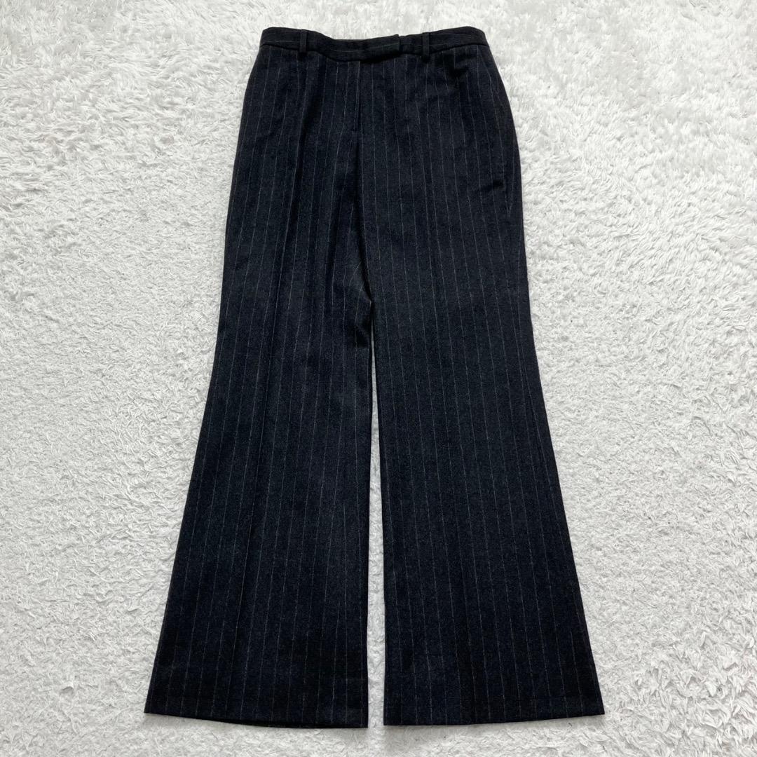 極美品✨バーバリーロンドン セットアップ スーツ フレアパンツ チャコールグレー