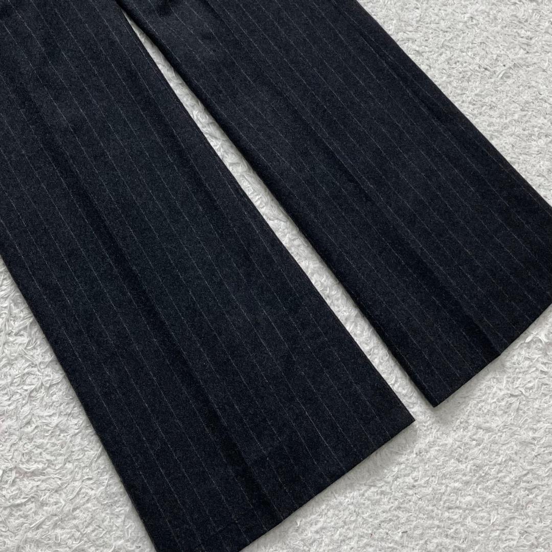 極美品✨バーバリーロンドン セットアップ スーツ フレアパンツ チャコールグレー